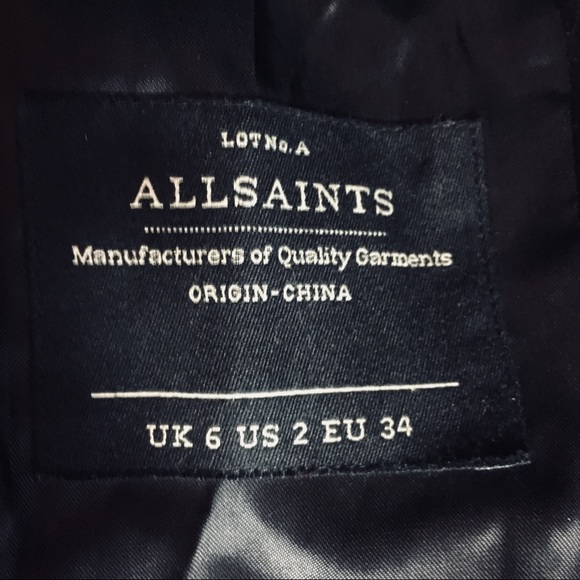 NWOT All Saints Black Clash Blazer - Picture 6 of 8